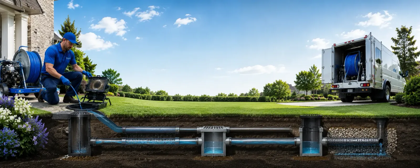 Outdoor drain cleaning information for Horsham, PA